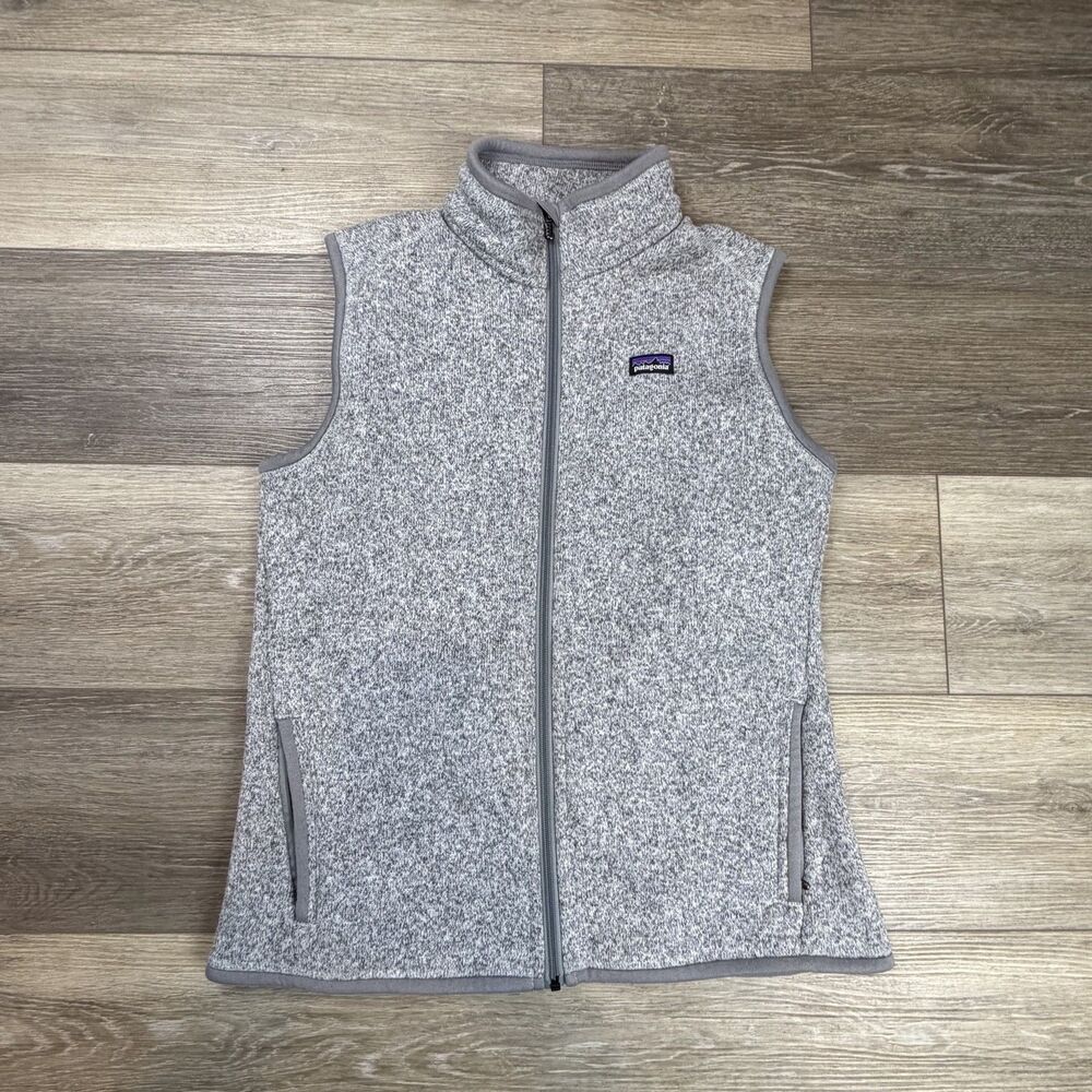 Patagonia Better Sweater Vest Womens Small Gray Fleece Full Zip Casual